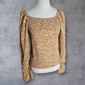 Floral Smocked Women's Top